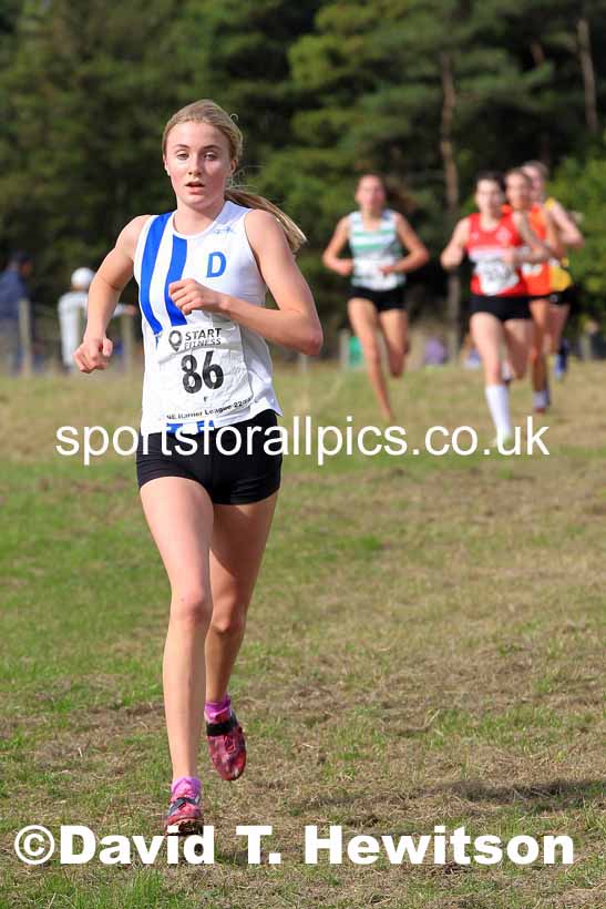 Girls under-15s 2022 NEHL Druridge Bay, Northumberland, Sunday, October 9th. Photo: David T. Hewitson/Sports for All Pics